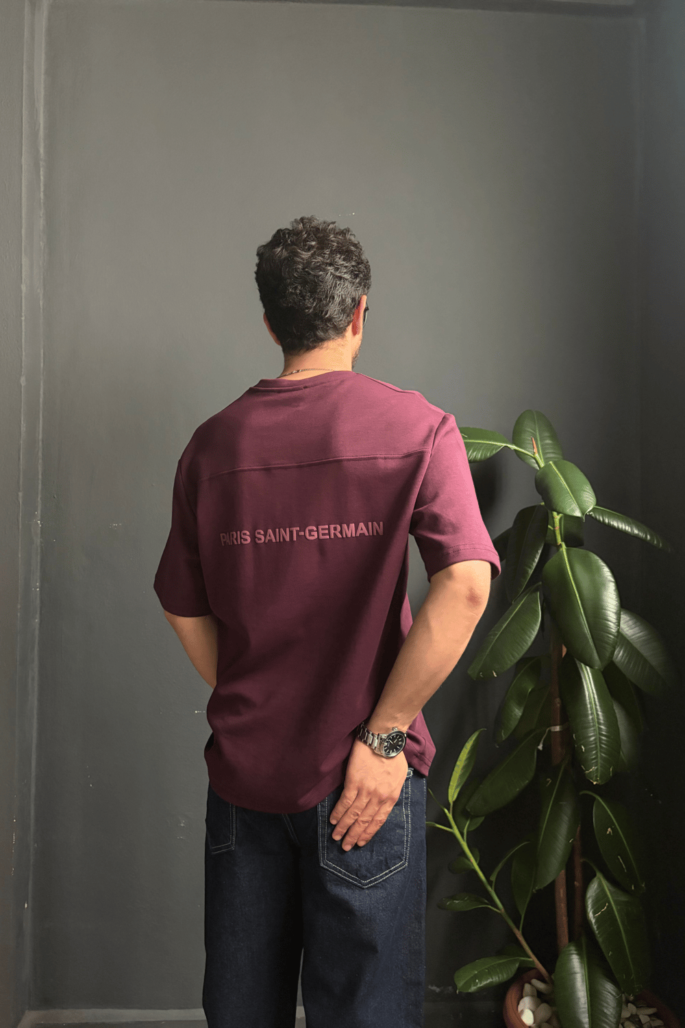 PSG Mürdüm V Yaka Oversize Tişört