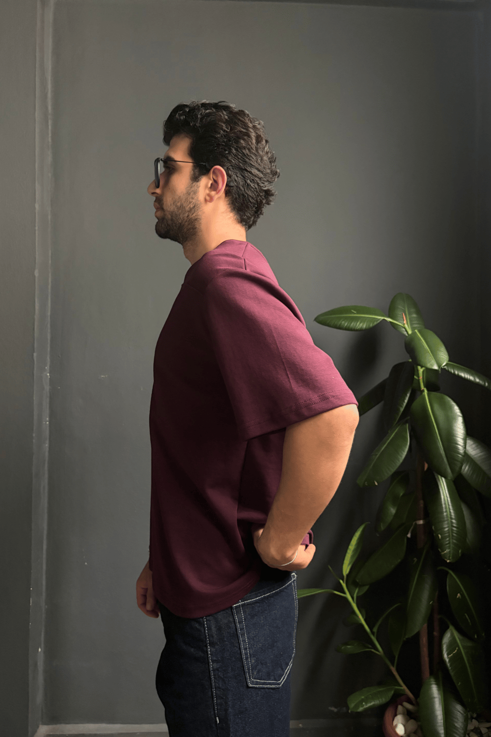 PSG Mürdüm V Yaka Oversize Tişört