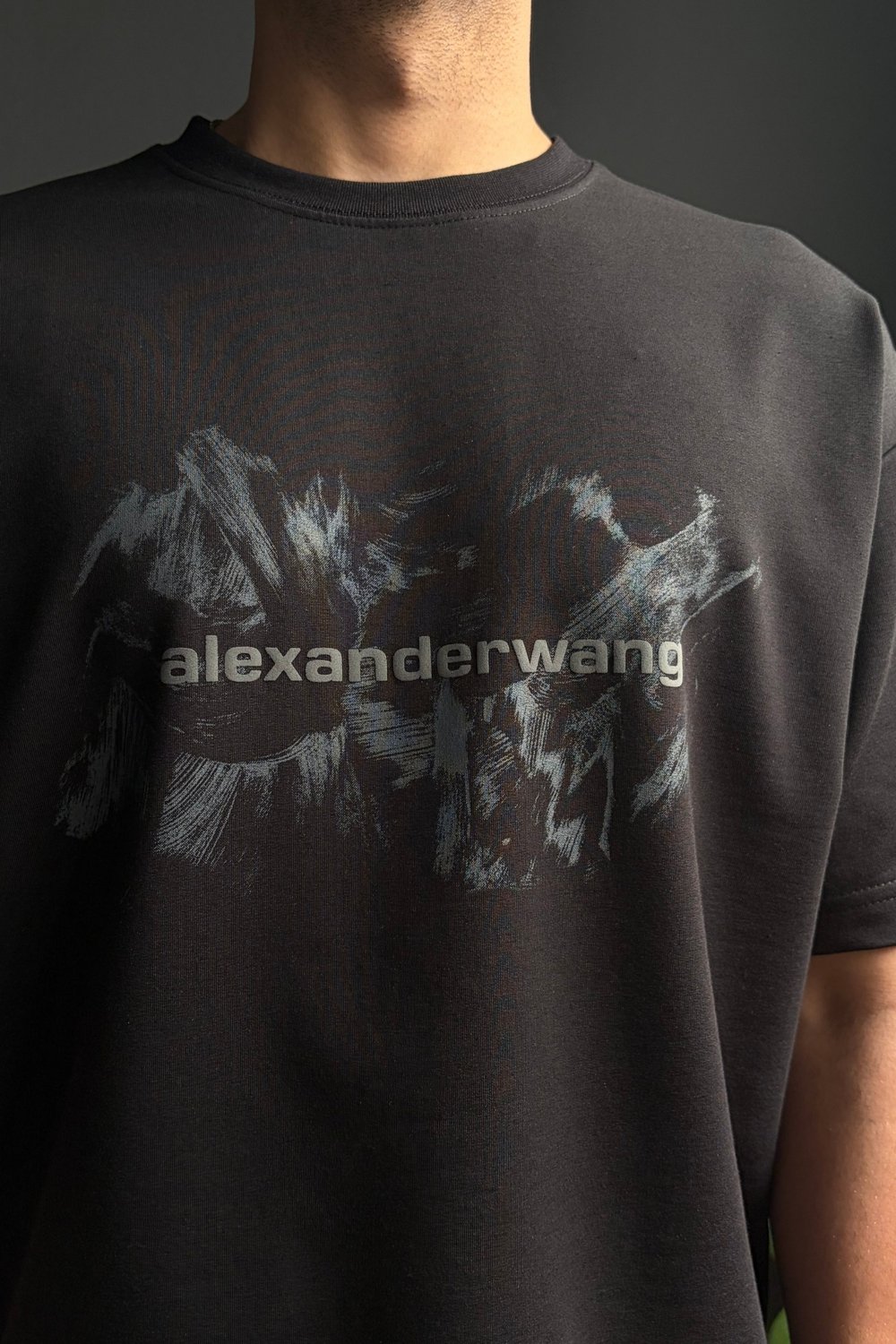 Siyah alexanderwang Baskılı Tişört