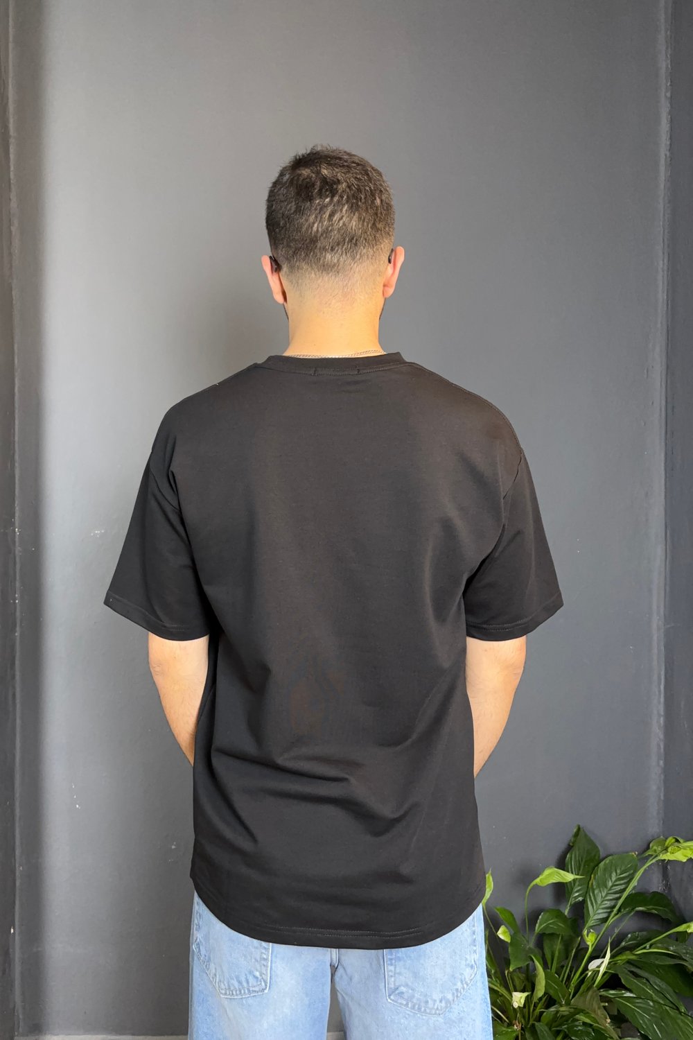 Siyah Brooklyn Baskılı Tişört