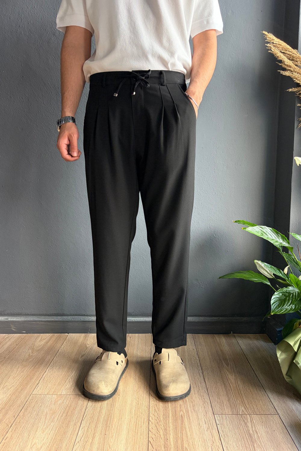 Siyah  Kumaş Pantolon