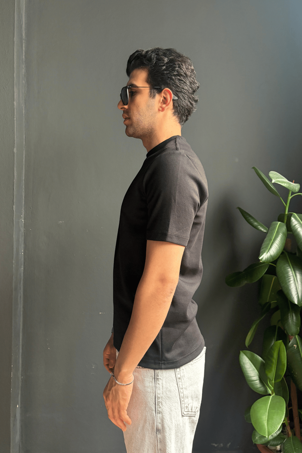 Slimfit Basic Siyah Tişört