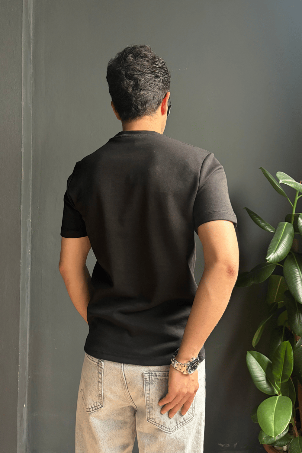 Slimfit Basic Siyah Tişört