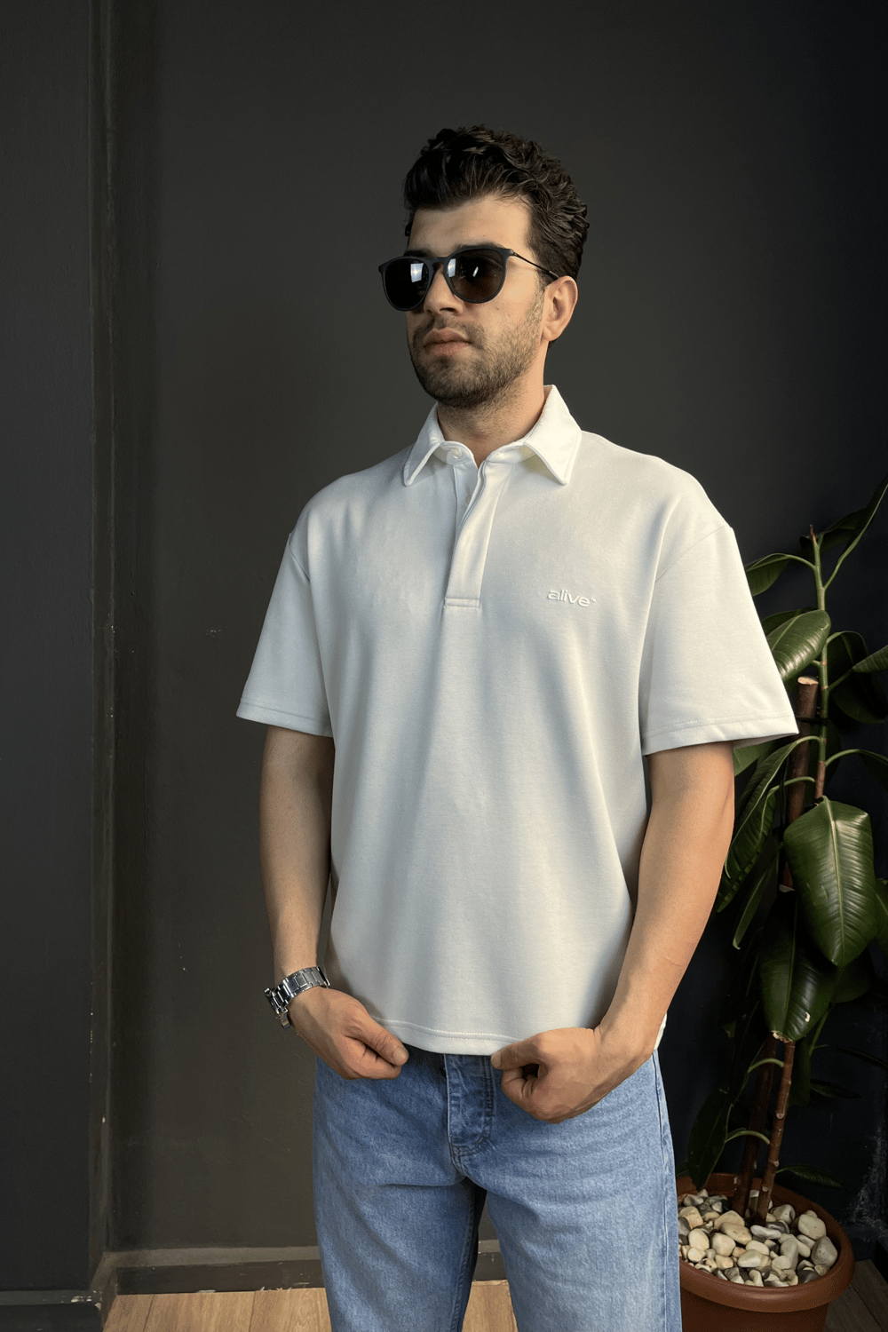 Taş Çift Patlı Regularfit Polo Yaka Tişört