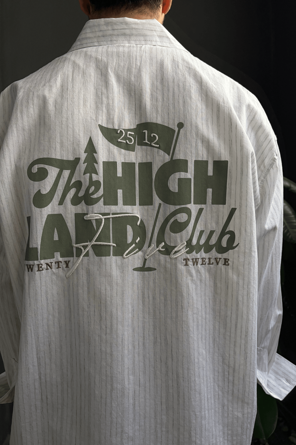 Yeşil The Nıgh Land Club Oversize Tasarım Gömlek