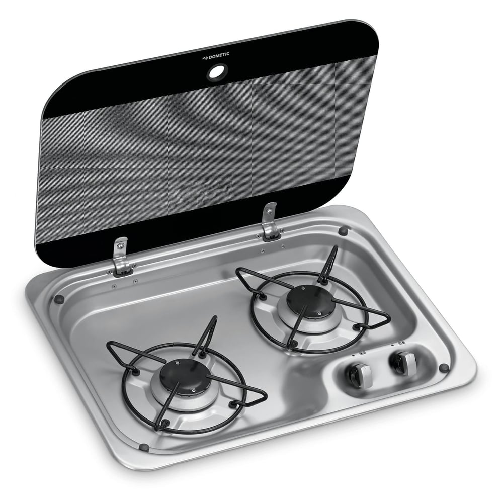 Dometic HBG 2335 İki Gözlü Gazlı Ocak Cam Kapaklı 460x335 mm