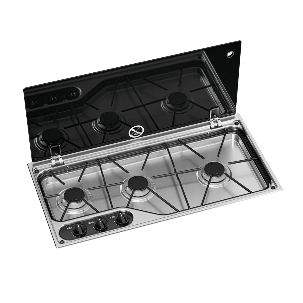 Dometic CVH1700G Üç Gözlü Ocak Cam Kapaklı 700x350 mm