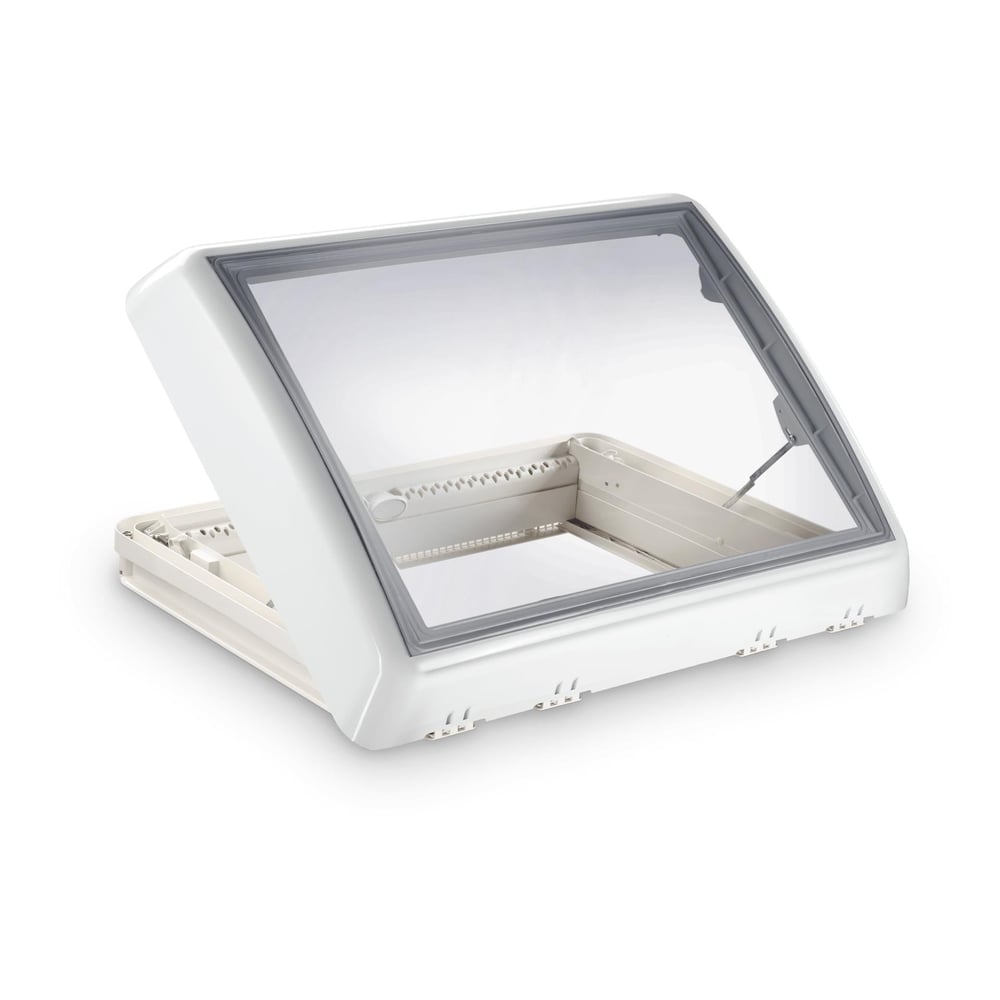 Dometic Midi Heki FL Roof window with crank, 700 x 500 mm, white, without forced ventilation
