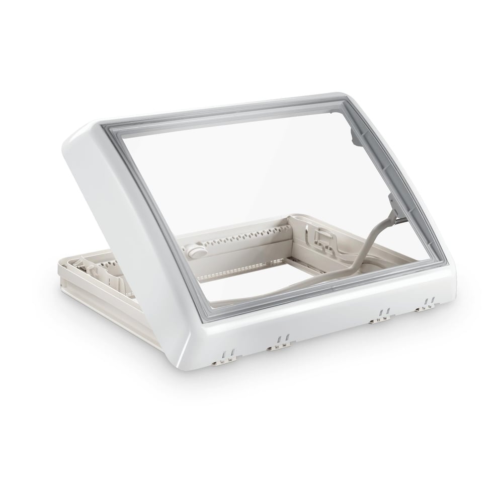 Dometic Midi Heki FL Roof window with lever, 700 x 500 mm, white, without forced ventilation