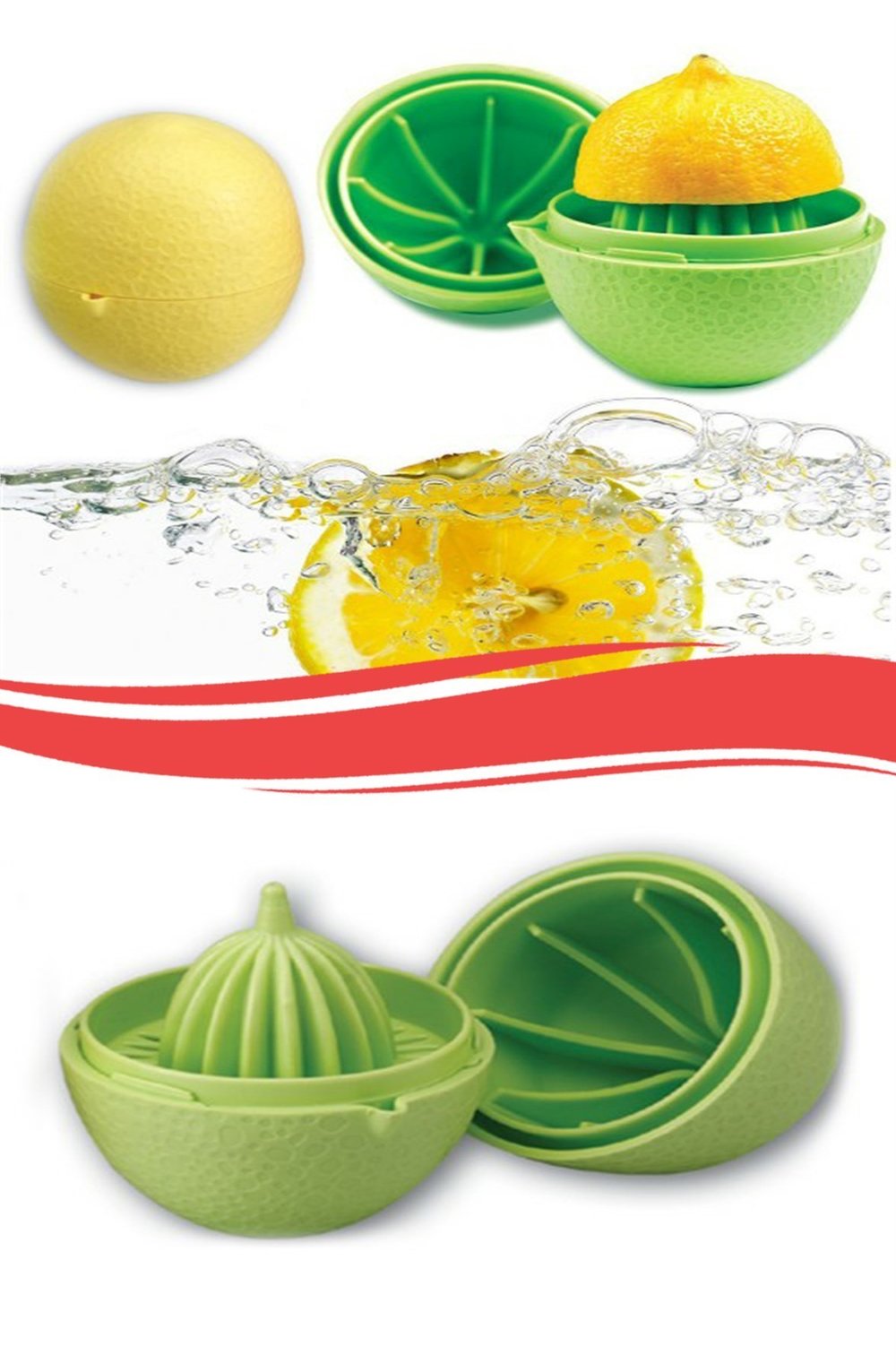 BUFFER® Hazneli Kapaklı Hijyenik Pratik Kolay Limon Sıkacağı Aparatı