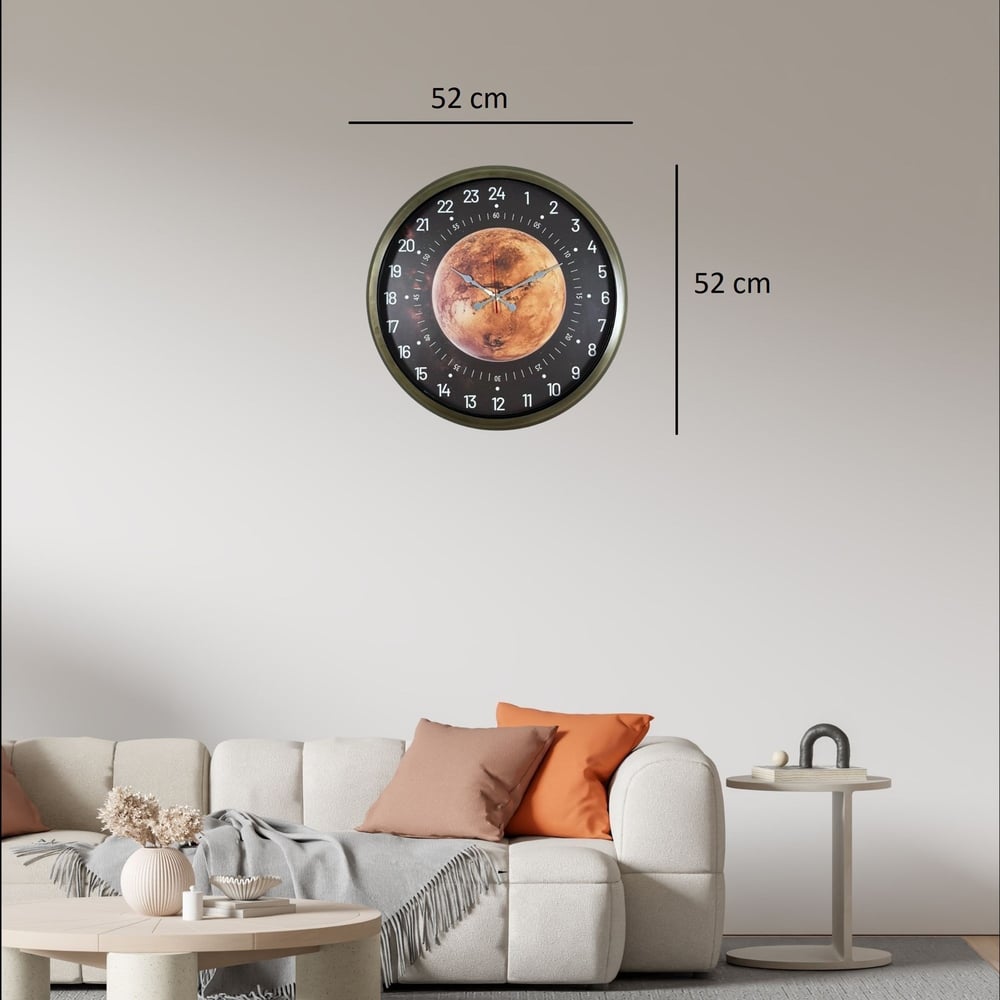 Eskitme 24 Saat Göstergeli Özel Tasarım Duvar Saati