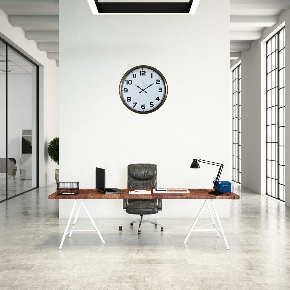Eskitme 52 Cm Metal Klasik Duvar Saati