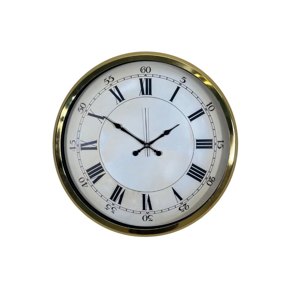 Gold Zarafet 52 Cm Metal Duvar Saati