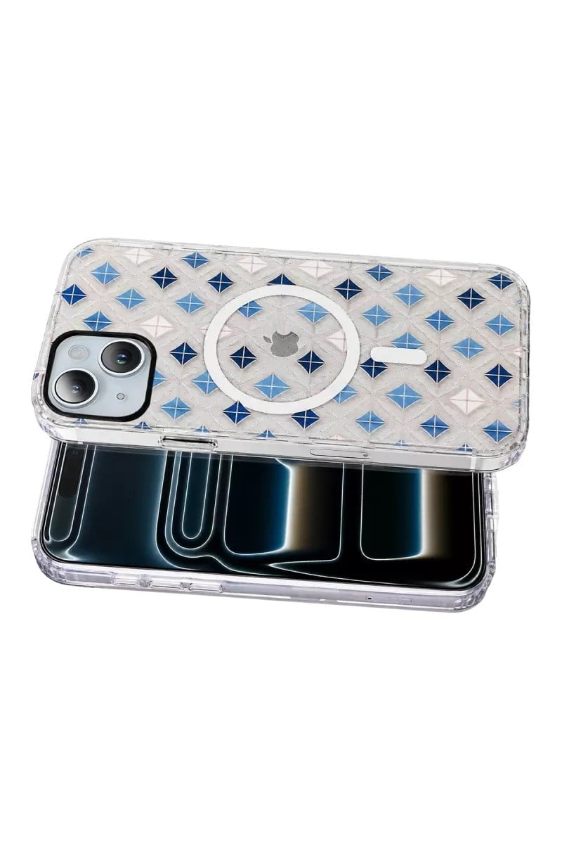 Mey İthalat®   iPhone 14 Desina Magsafe Kapak - Desen 4