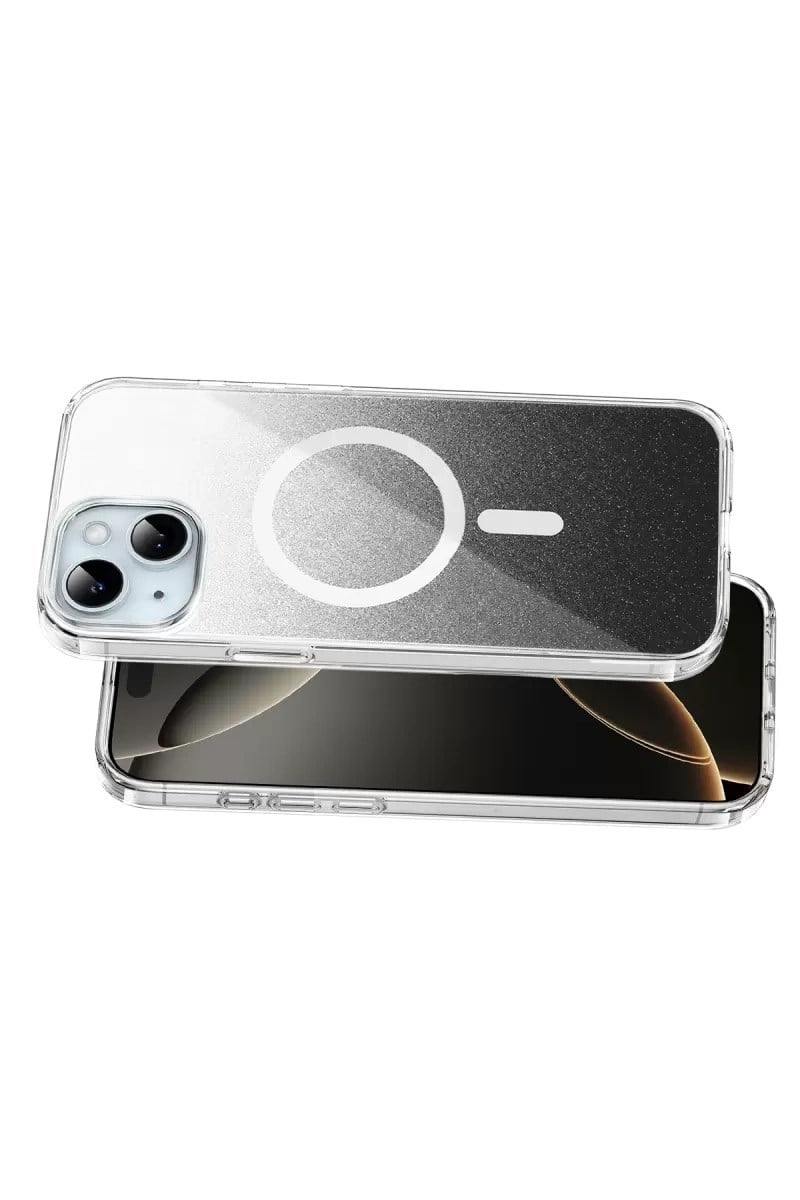 Mey İthalat®   iPhone 15 Sora Simli Magsafe Kapak - Siyah