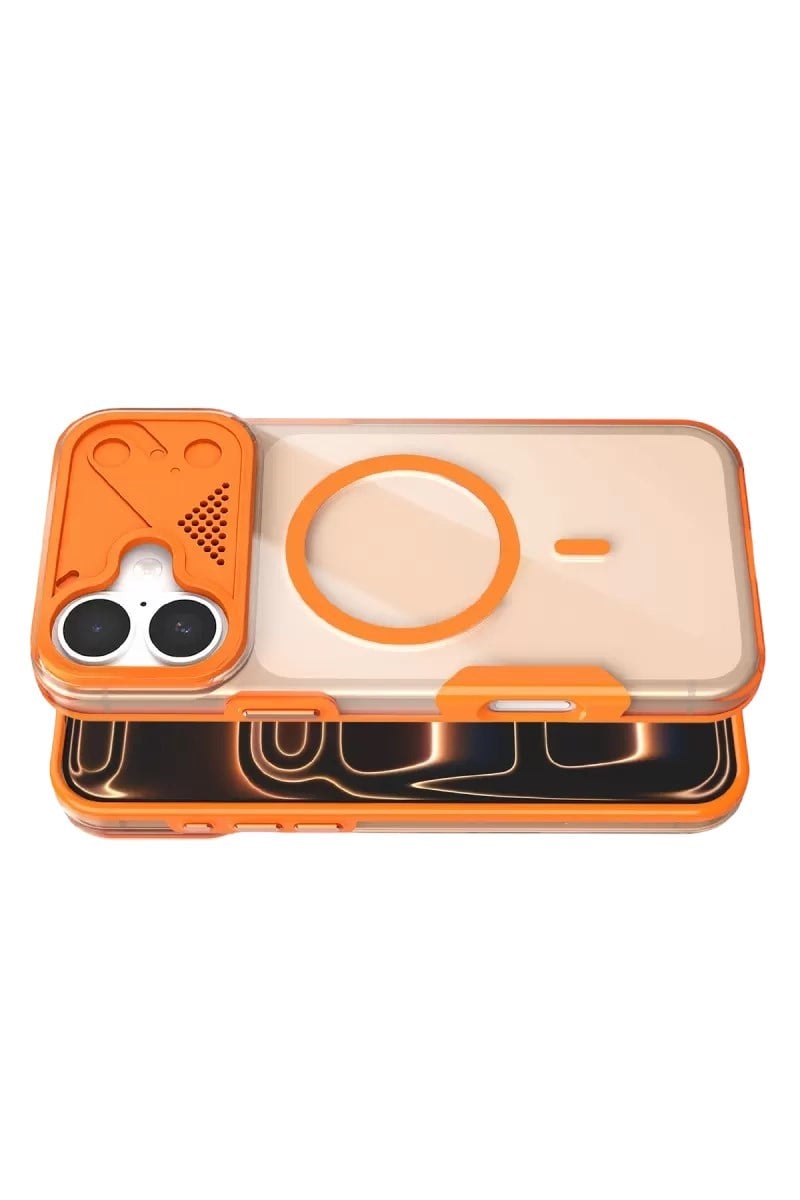 Mey İthalat®   iPhone 16 Zinko Magsafe Kapak - Turuncu