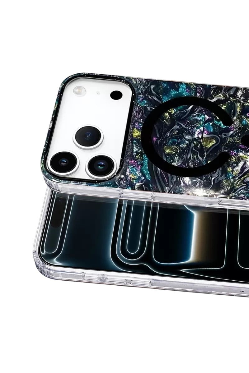 Mey İthalat®   iPhone 17 Pro Max Mila Dalgalı Magsafe Kapak - Lacivert