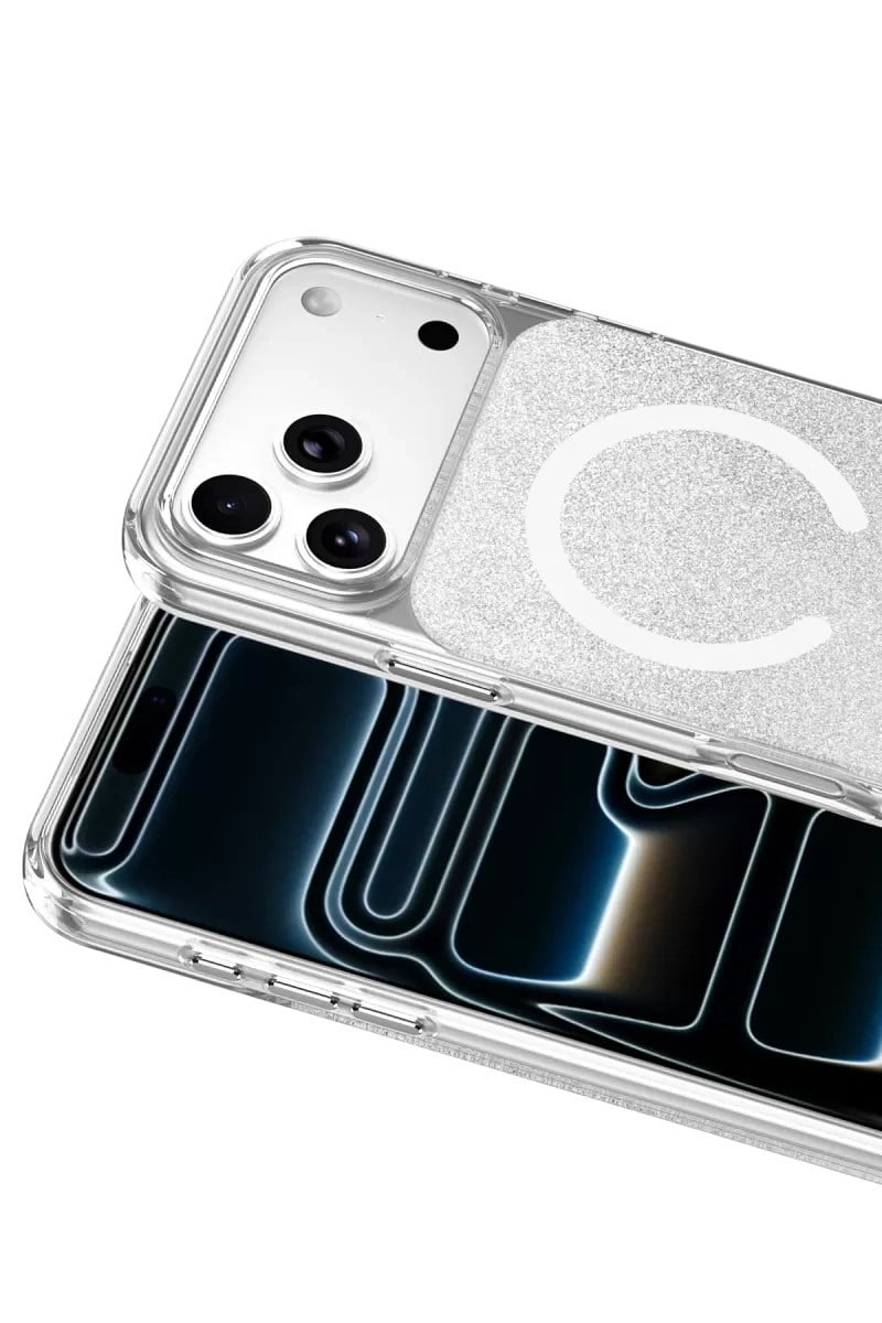 Mey İthalat®   iPhone 17 Pro Sora Simli Magsafe Kapak - Beyaz