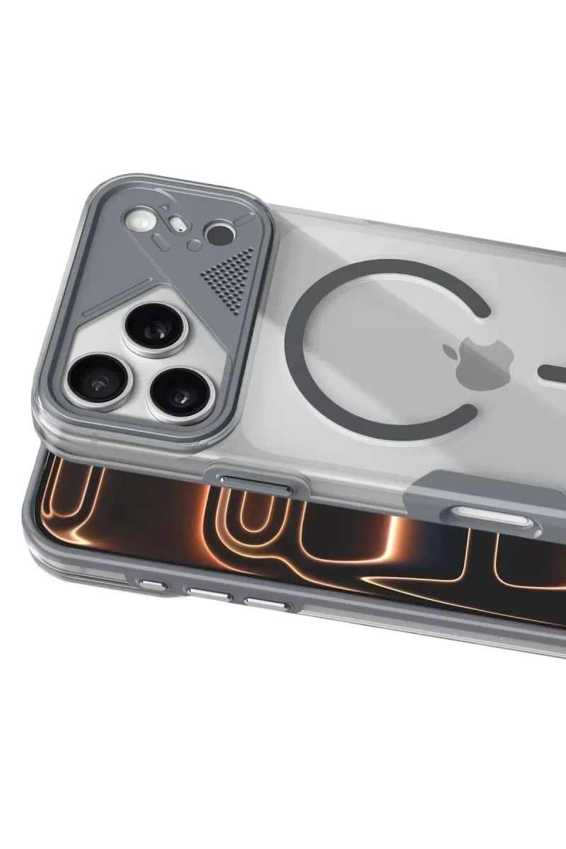 Mey İthalat®   iPhone 17 Pro Zinko Magsafe Kapak - Titan Gri