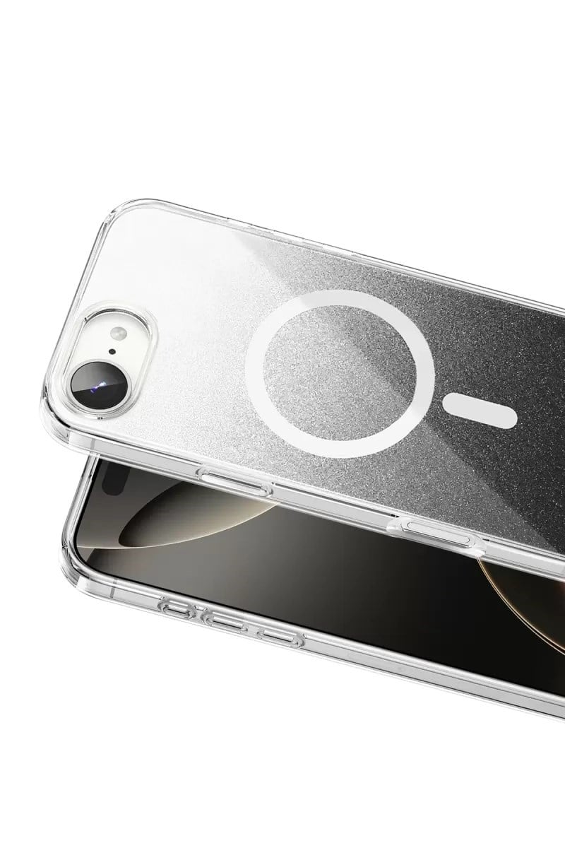 Mey İthalat®   iPhone 17E Sora Simli Magsafe Kapak - Siyah