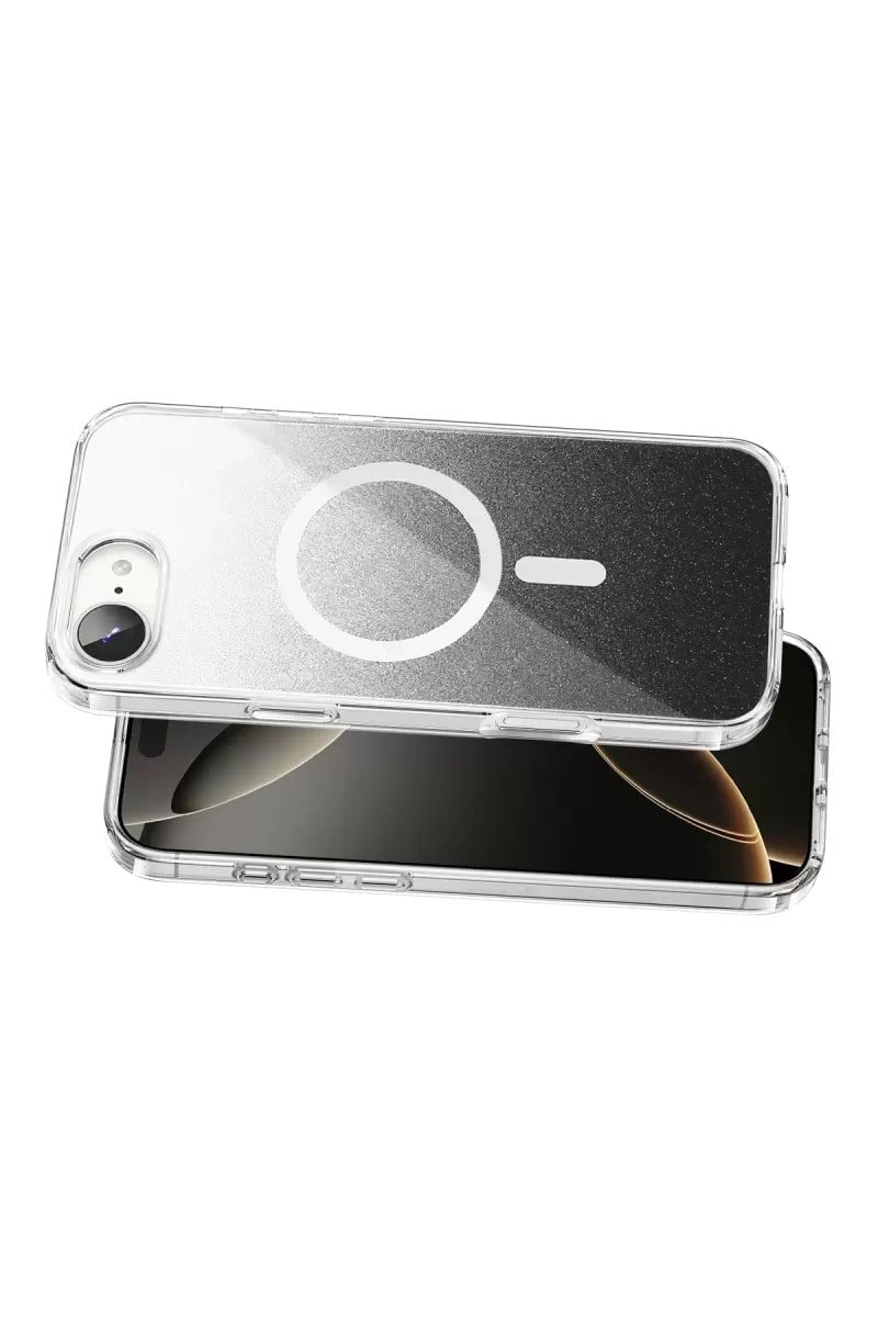 Mey İthalat®   iPhone 17E Sora Simli Magsafe Kapak - Siyah