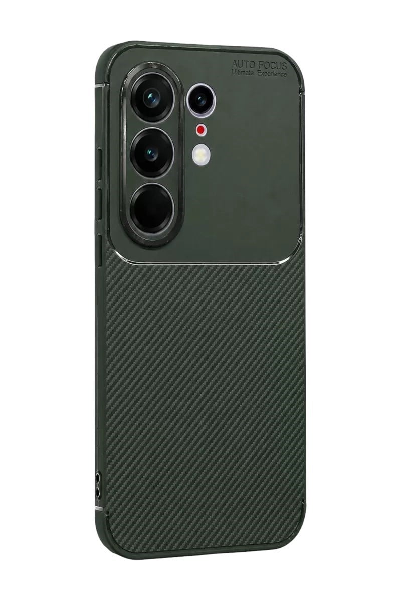 Mey İthalat®  Tecno Camon 50 Pro 5G Auto Focus Karbon Kapak - Koyu Yeşil