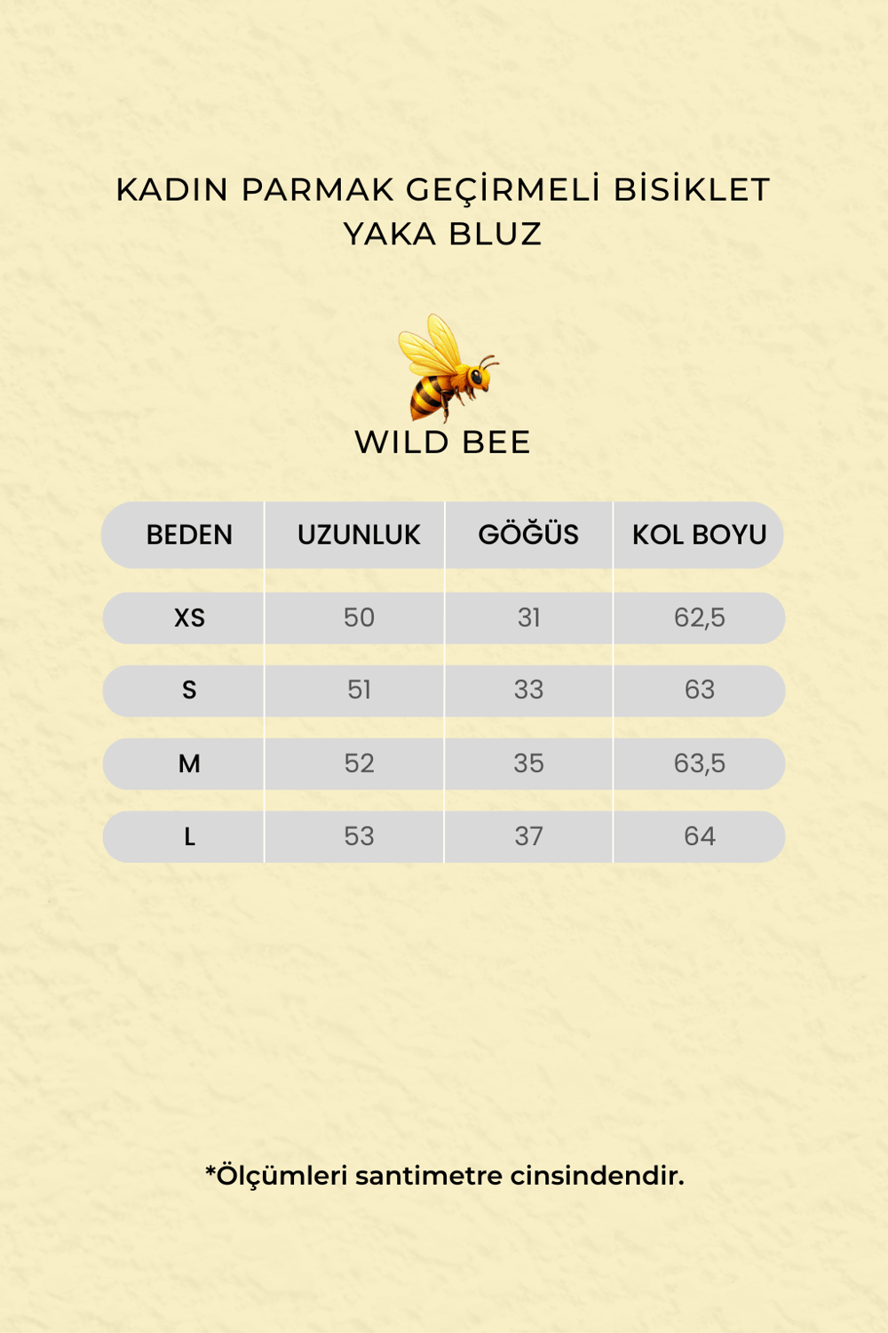 Kadın Bej Parmak Geçirmeli Bisiklet Yaka Bluz
