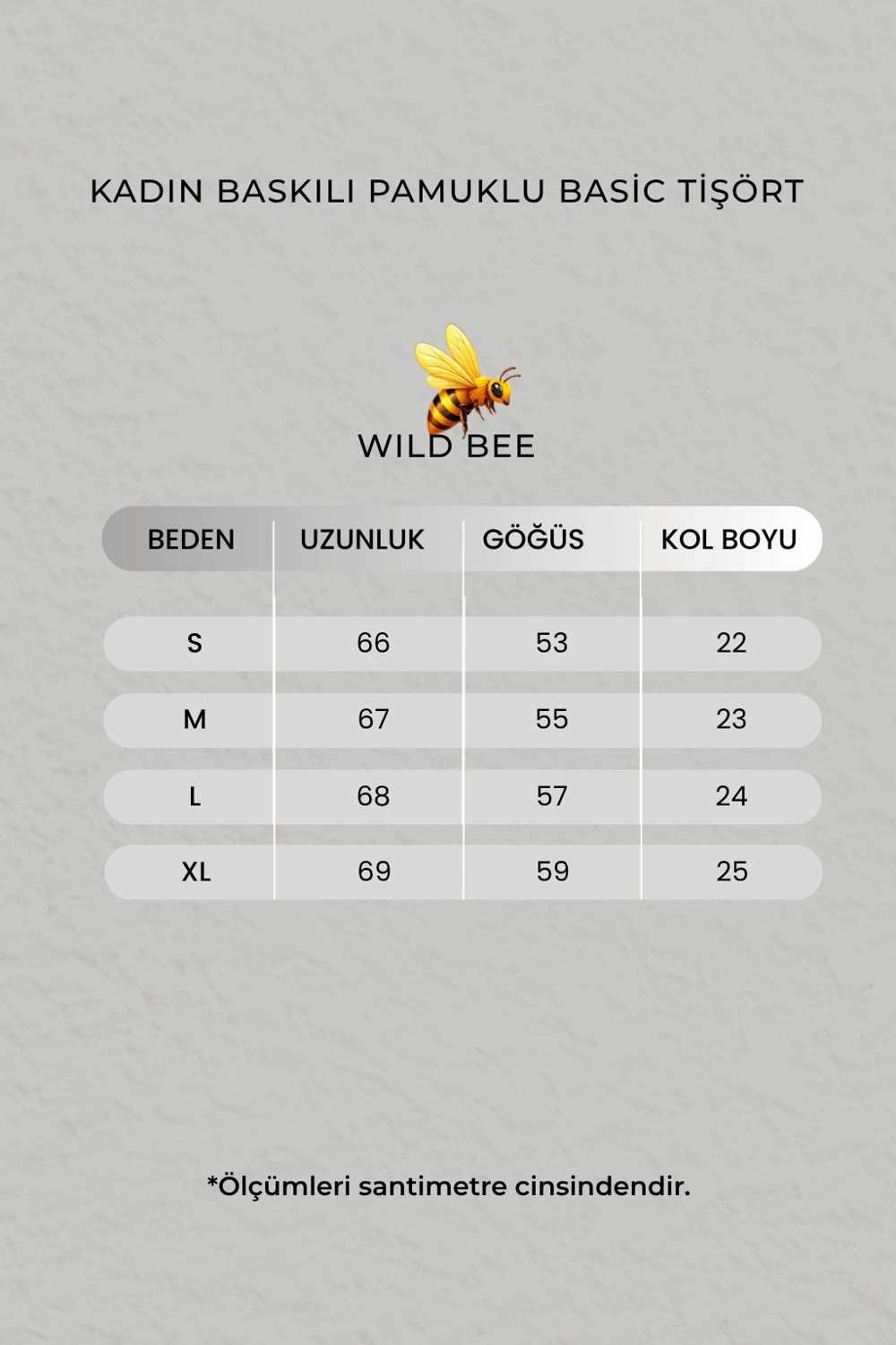 Kadın Sarı Baskılı Pamuklu Basic Tişört