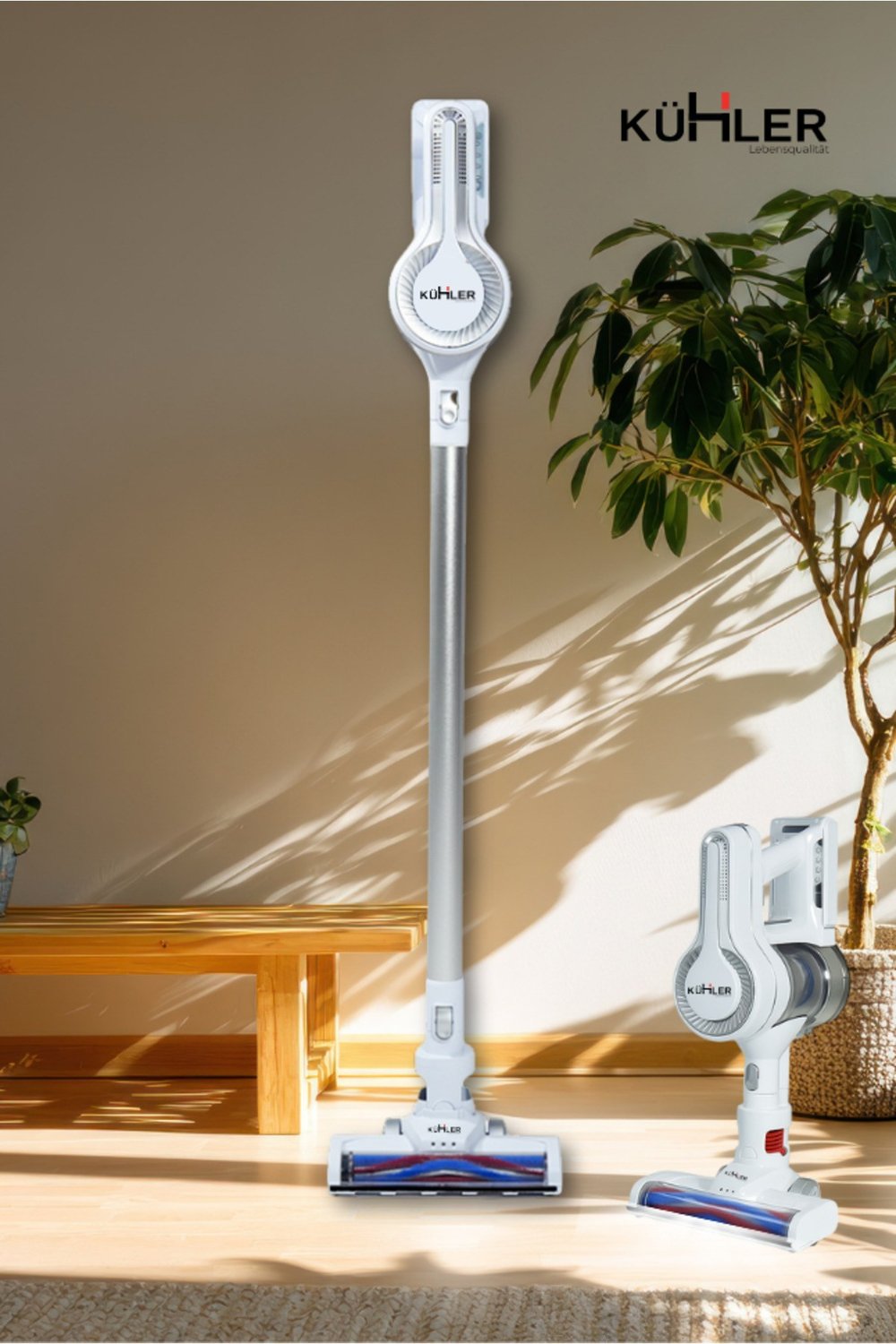 Homart KH-V300 Turbo Fırçalı Dikey Şarjlı Süpürge