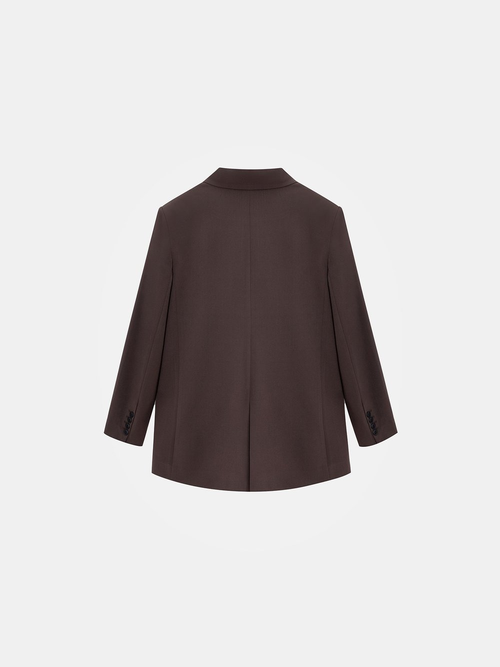 Double Breasted Tailored Brown Blazer