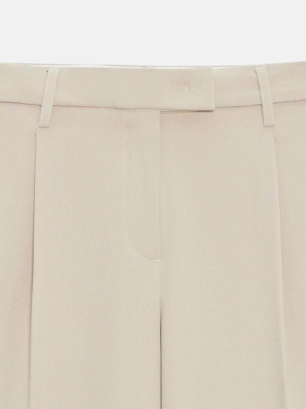 High Waist Wide Leg Trousers Stone