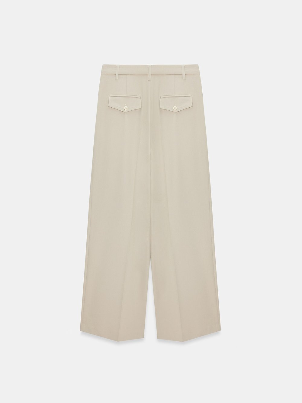 High Waist Wide Leg Trousers Stone