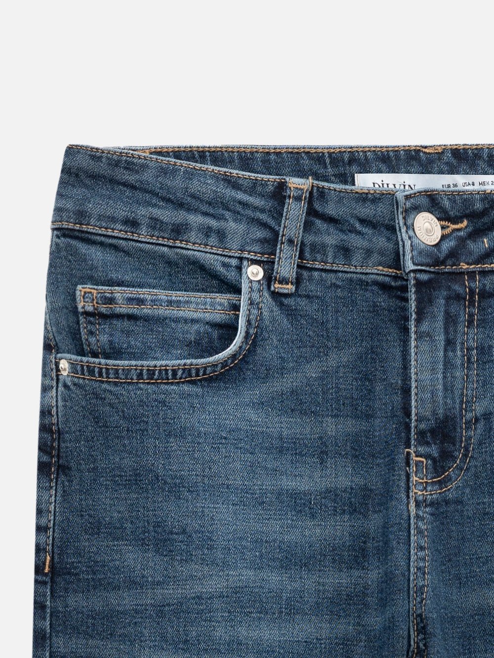 Low Rise Stretch Blue Jeans