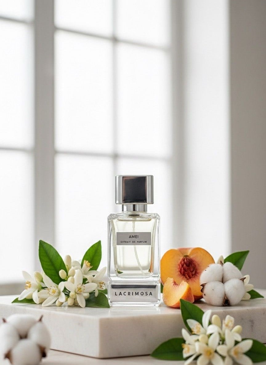 Amei 50 ml Kadın Parfüm Çiçeksi & Meyveli Zambak, Mandalina, Şeftali, Misk, Vanilya