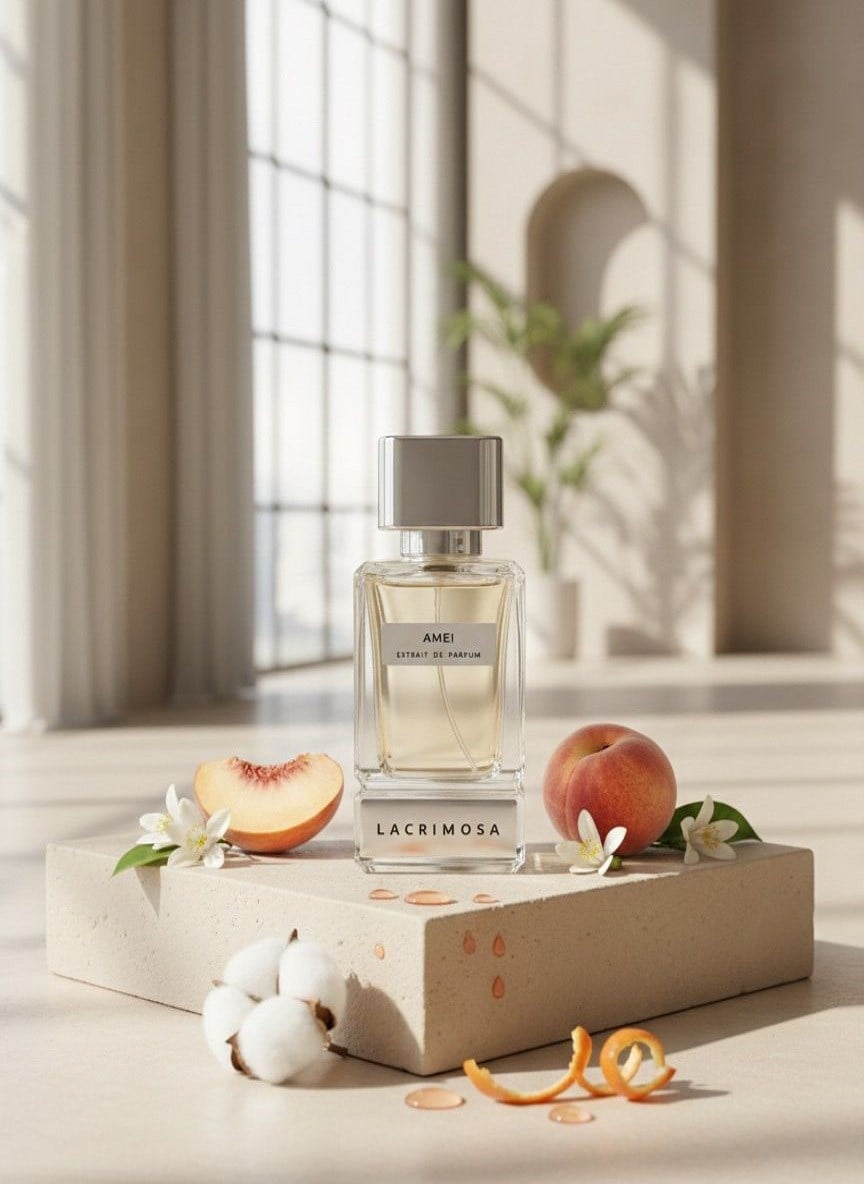 Amei 50 ml Kadın Parfüm Çiçeksi & Meyveli Zambak, Mandalina, Şeftali, Misk, Vanilya
