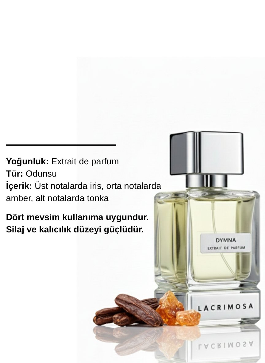 Dymna 50 ml Erkek Parfüm, Odunsu, İris, Amber, Tonka