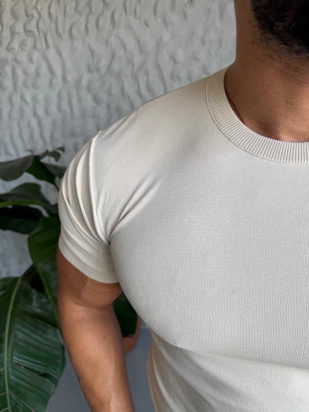 Bej  Basic Triko 