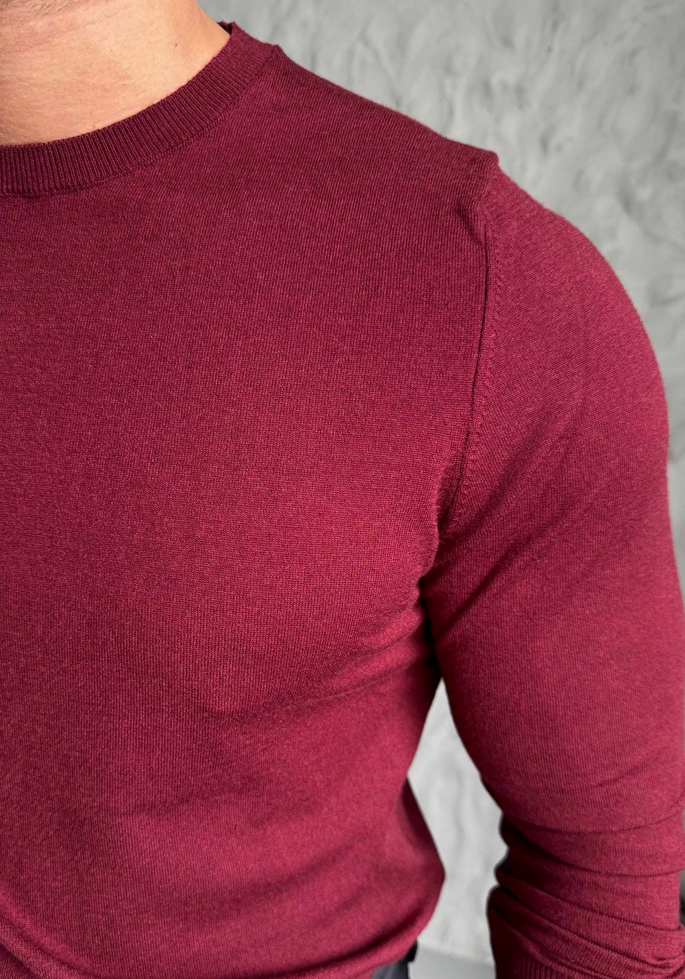 Bordo Premium Pamuk Triko Modeli