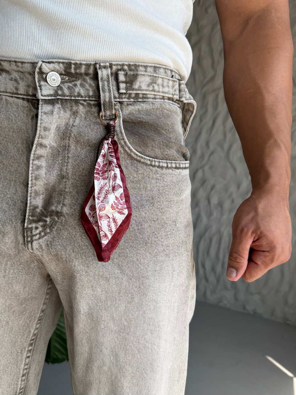 Kemer Detay  Baggy Kalıo Kot  Pantolon