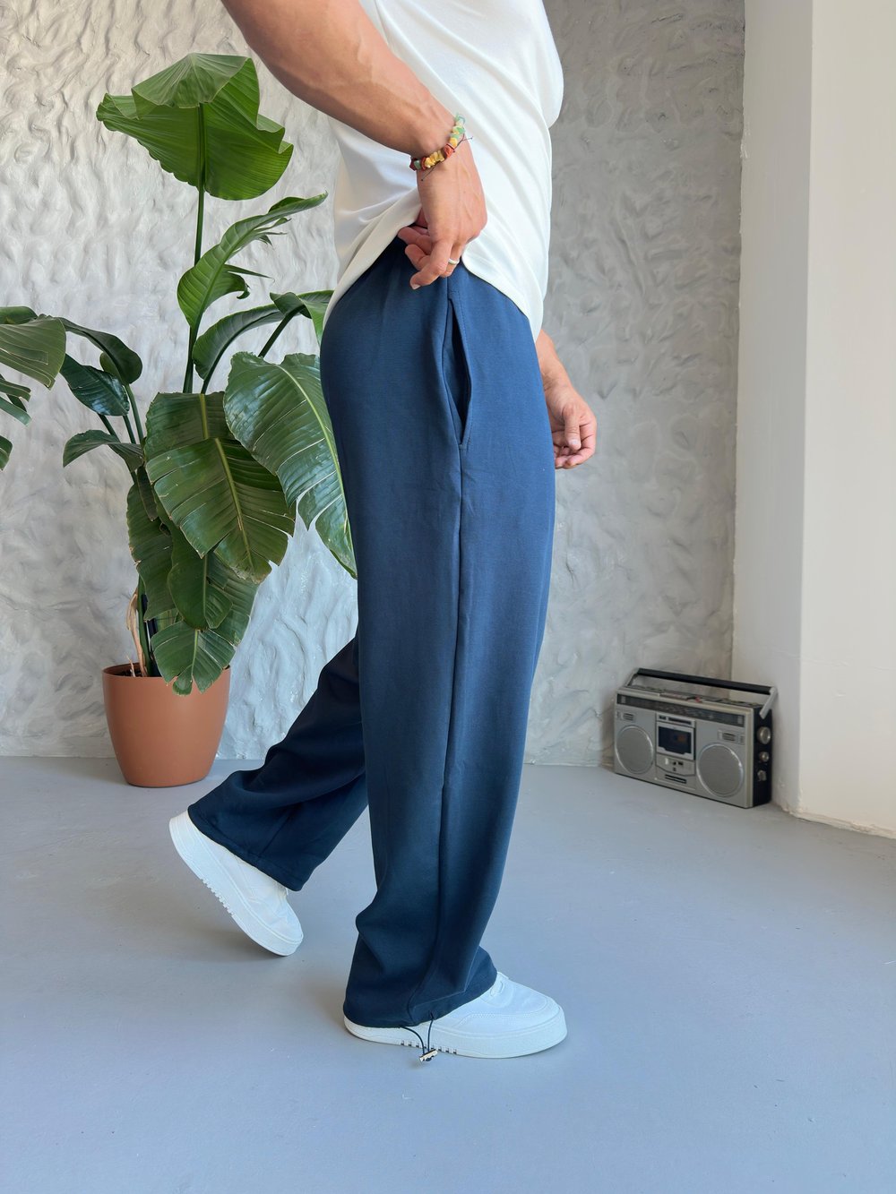 Mavi Oversize Baggy Jogger Modeli