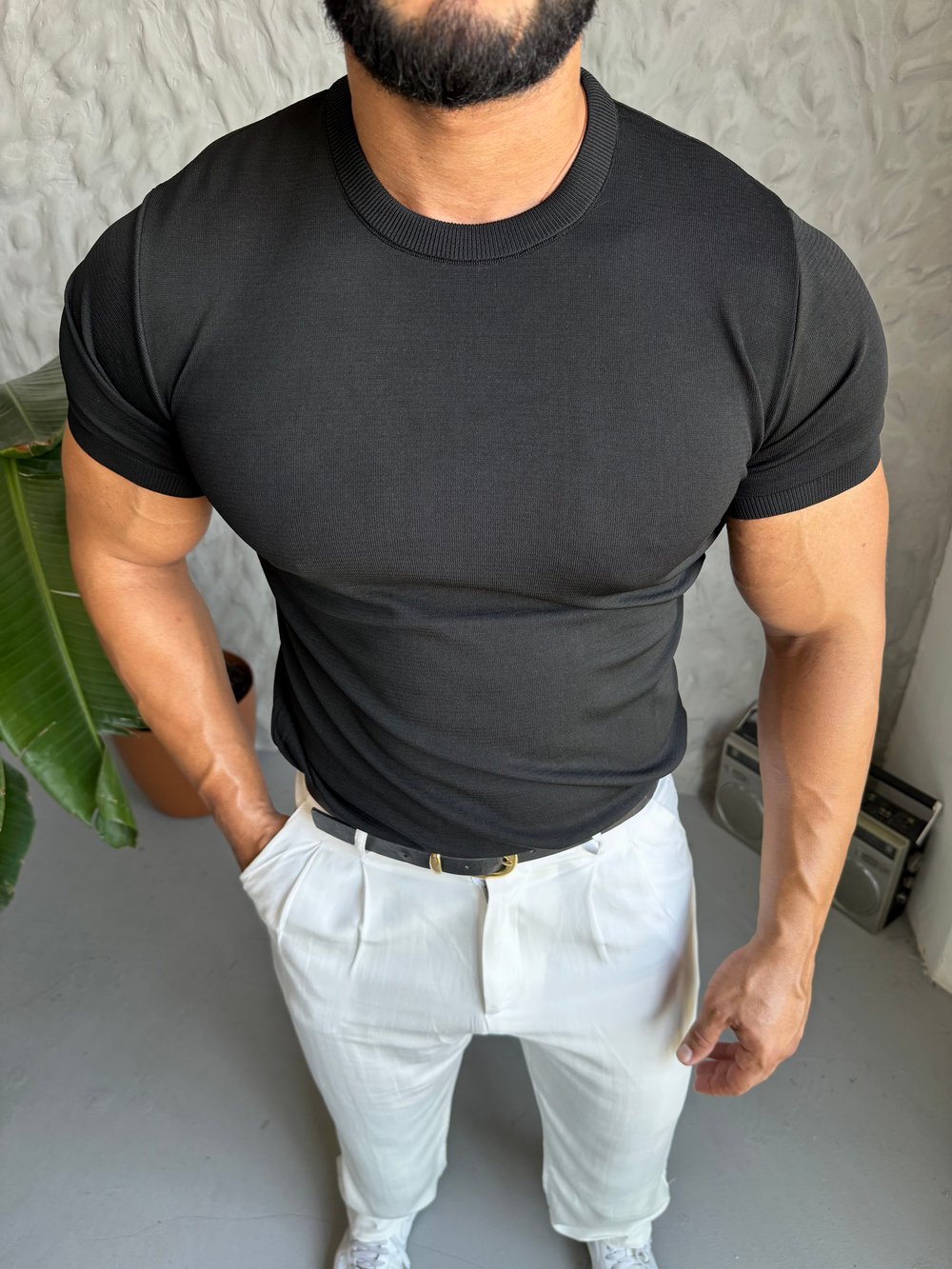 Siyah Basic Triko 