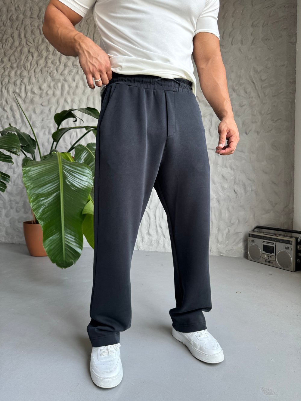 Siyah Premium Oysho Baggy Pantolon 