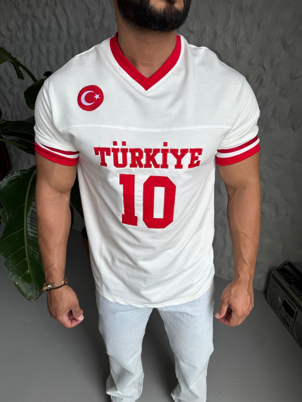 V Yaka Nakış Baskı Türkiye Forması