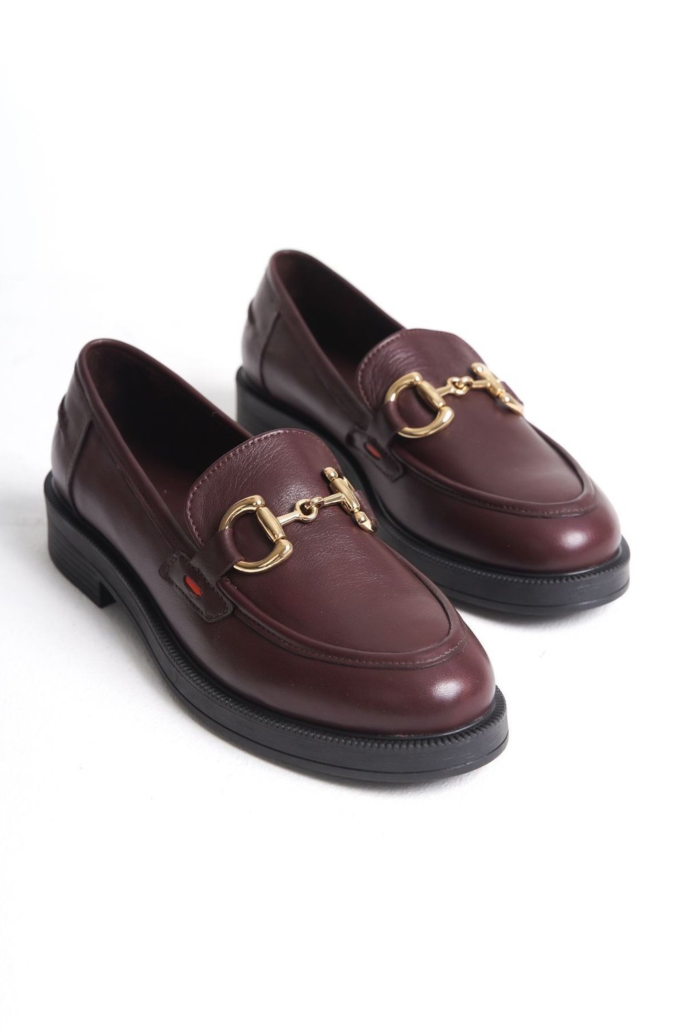 Ernila Shoes Hakiki Deri Kadın Tokalı Loafer Ayakkabı