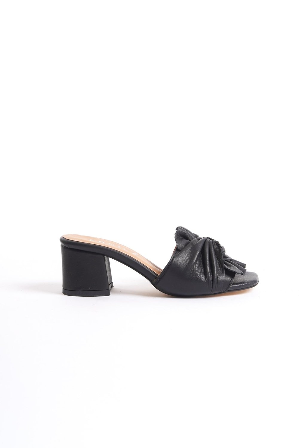SHOES HAKİKİ DERİ FİYONKLU TOPUKLU TERLİK