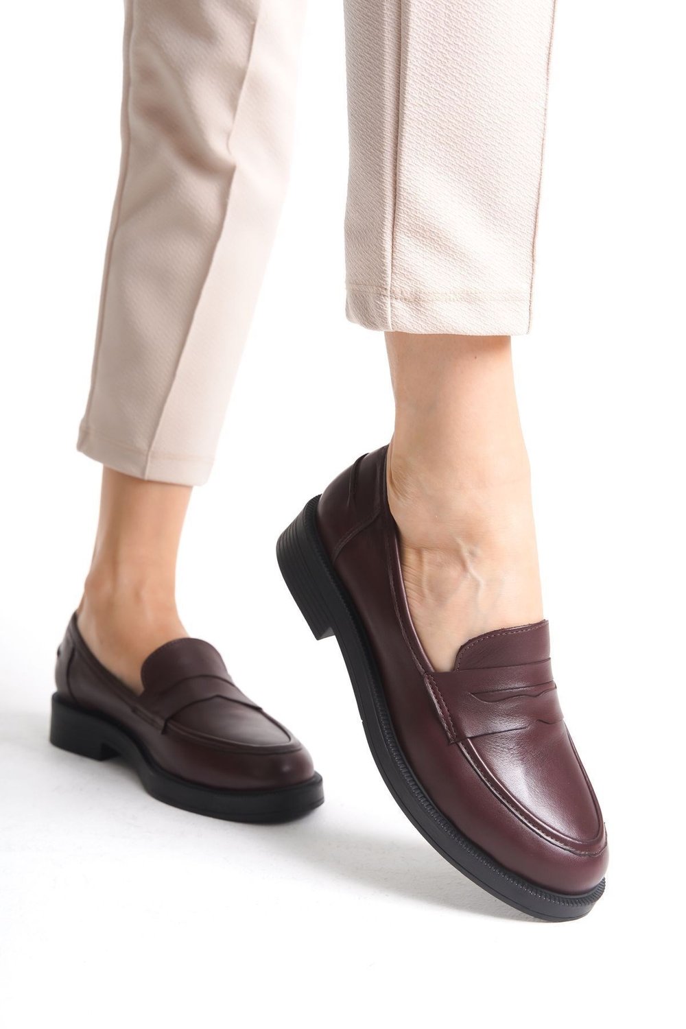 SHOES HAKİKİ DERİ KADIN LOAFER AYAKKABI