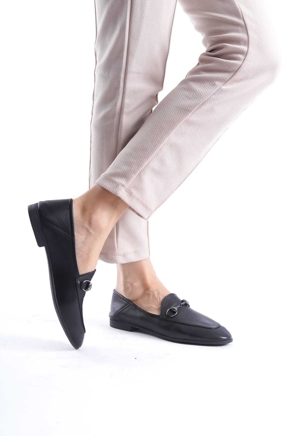SHOES HAKİKİ DERİ KADIN TOKALI BABET