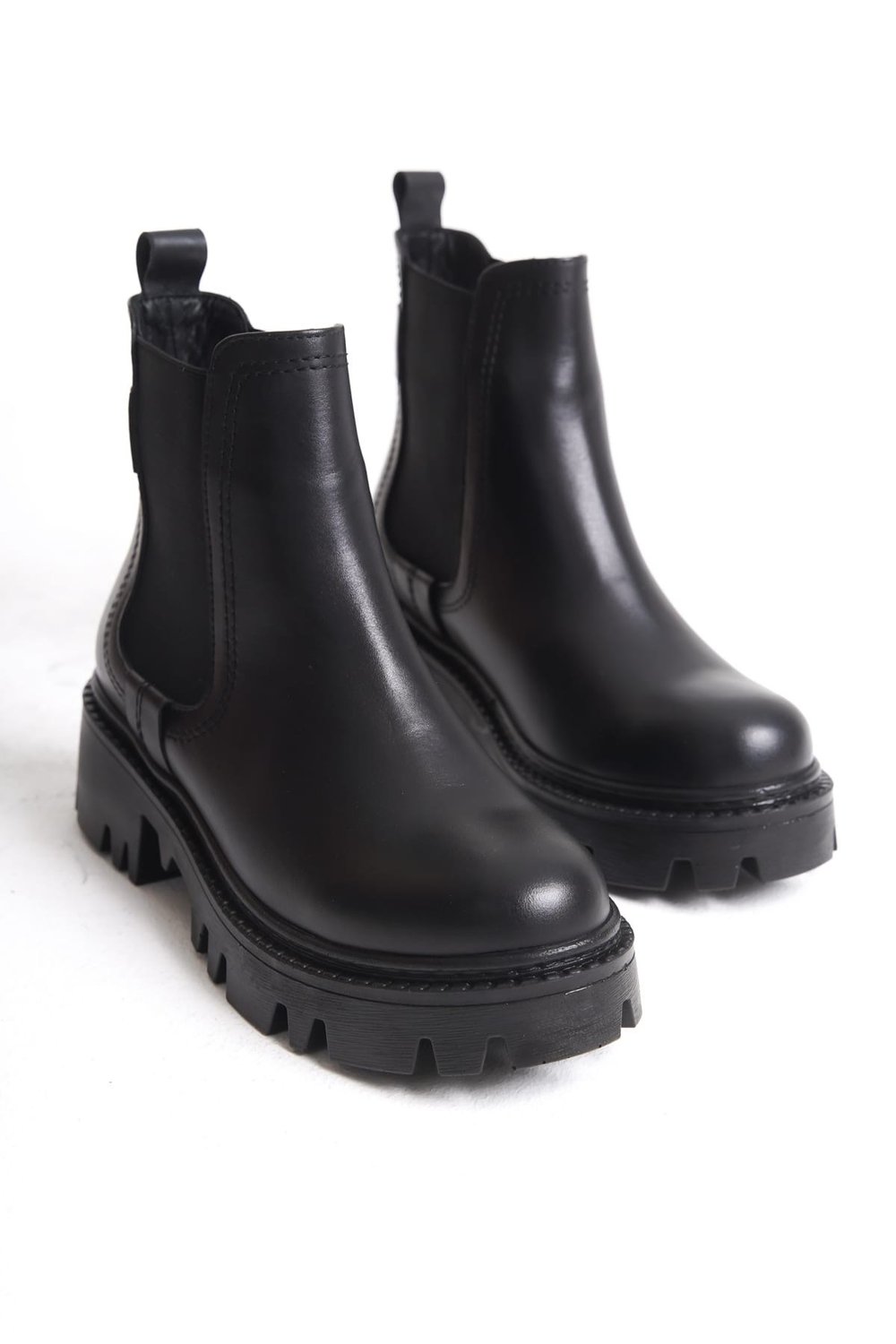 SHOES HAKİKİ DERİ LASTİKLİ KADIN BOT