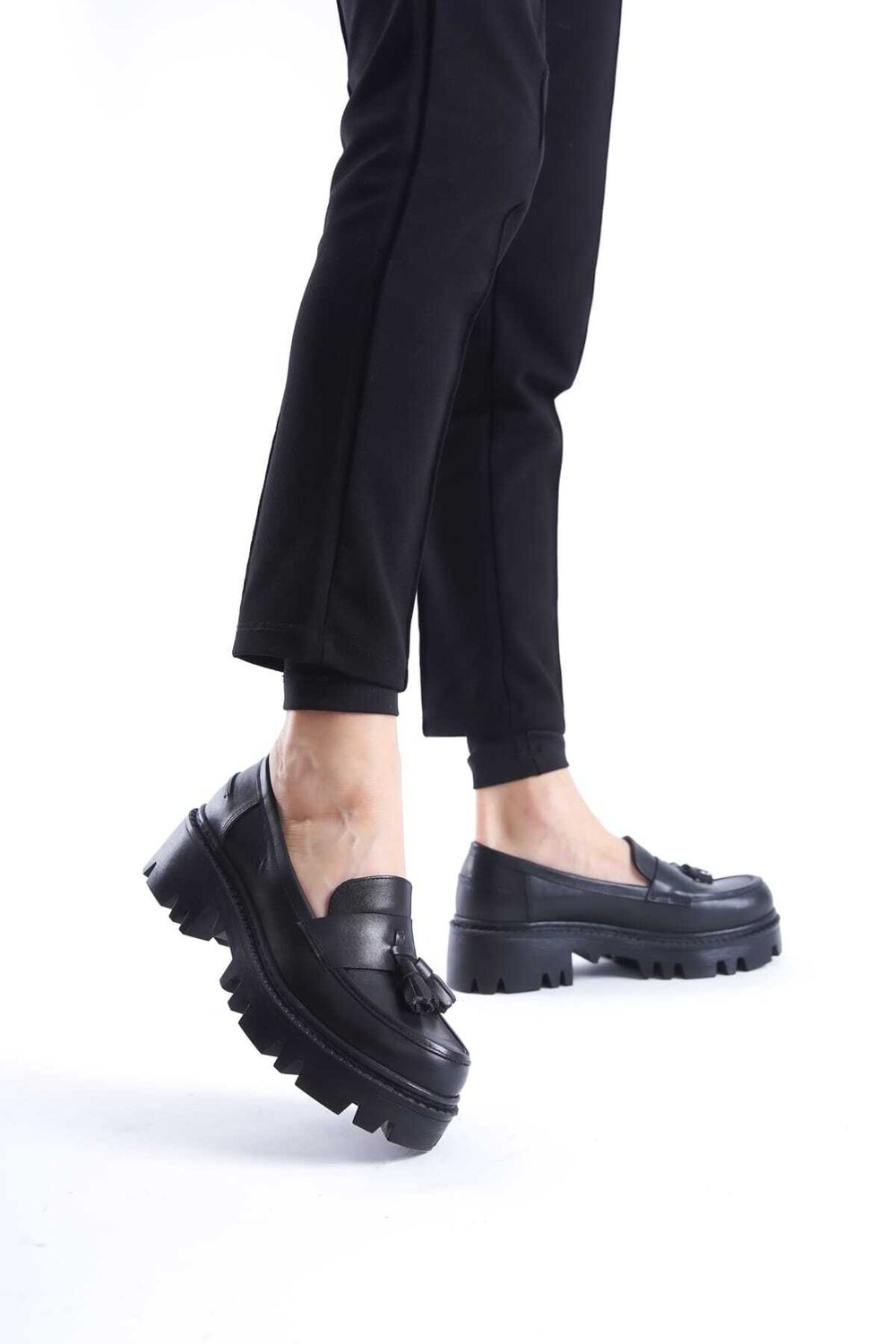 SHOES HAKİKİ DERİ PÜSKÜLLÜ LOAFER AYAKKABI