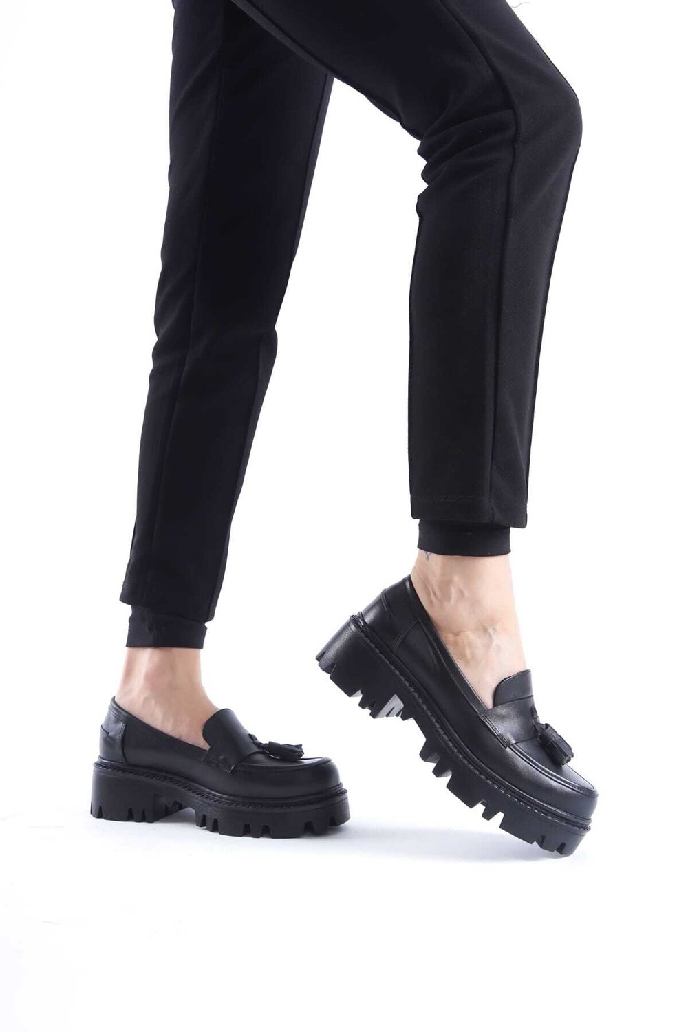 SHOES HAKİKİ DERİ PÜSKÜLLÜ LOAFER AYAKKABI